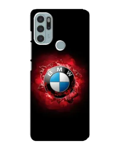 Чехол для Motorola MOTO G60s с картинкой «Логотип BMW — вспышка»