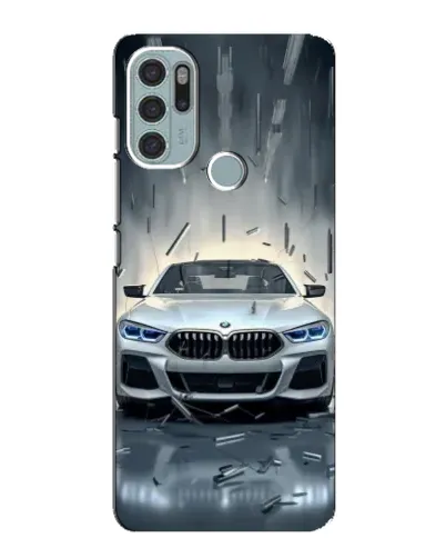 Чехол для Motorola MOTO G60s с картинкой «BMW в свете фар»
