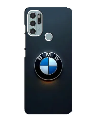 Чехол для Motorola MOTO G60s с картинкой «Логотип BMW — минимализм»