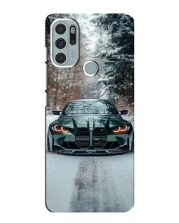 Чохол для Motorola MOTO G60s з картинкою «BMW у зимовому лісі» Чохол для Motorola MOTO G60s з картинкою «BMW у зимовому лісі»