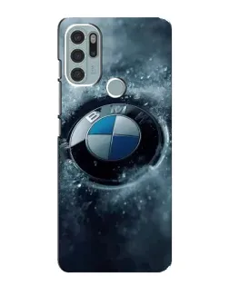 Чохол для Motorola MOTO G60s з картинкою «Логотип BMW — лід» Чохол для Motorola MOTO G60s з картинкою «Логотип BMW — лід»