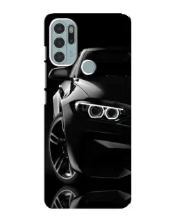 Чохол для Motorola MOTO G60s з картинкою «Чорна BMW — профіль» Чохол для Motorola MOTO G60s з картинкою «Чорна BMW — профіль»
