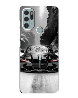 Чохол для Motorola MOTO G60s з картинкою «BMW — акварельний дрифт» Чохол для Motorola MOTO G60s з картинкою «BMW — акварельний дрифт»