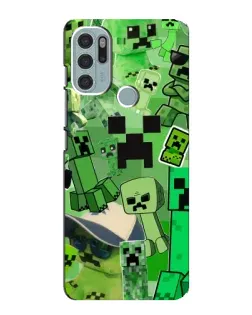 Чехол для Motorola MOTO G60s с картинкой «Криперы Minecraft» Чехол для Motorola MOTO G60s с картинкой «Криперы Minecraft»