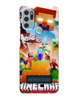 Чехол для Motorola MOTO G60s с картинкой «Minecraft герои игры» Чехол для Motorola MOTO G60s с картинкой «Minecraft герои игры»