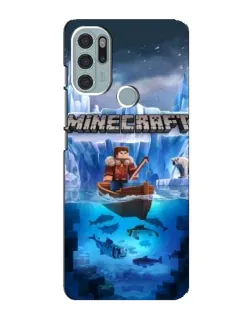 Чехол для Motorola MOTO G60s с картинкой «Minecraft ледяной мир» Чехол для Motorola MOTO G60s с картинкой «Minecraft ледяной мир»