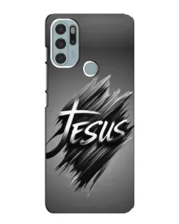 Чехол для Motorola MOTO G60s с картинкой «Надпись Jesus Graffiti»
