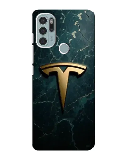 Чехол для Motorola MOTO G60s с картинкой «Мраморная Tesla Gold»