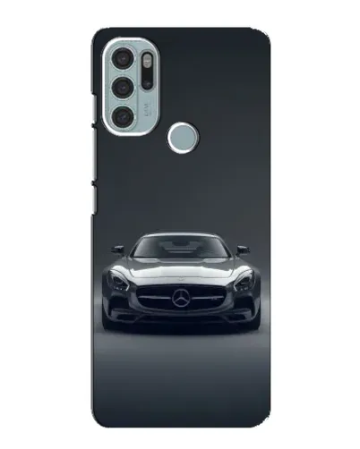 Чехол для Motorola MOTO G60s с картинкой «Mercedes на черном»