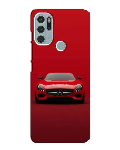 Чехол для Motorola MOTO G60s с картинкой «Красный Mercedes AMG»