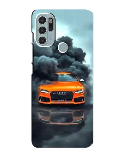 Чехол для Motorola MOTO G60s с картинкой «Audi в облаках дыма» Чехол для Motorola MOTO G60s с картинкой «Audi в облаках дыма»