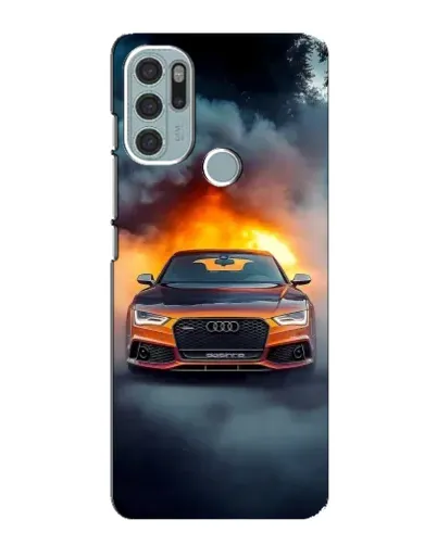 Чехол для Motorola MOTO G60s с картинкой «Audi в огненном дыму» Чехол для Motorola MOTO G60s с картинкой «Audi в огненном дыму»