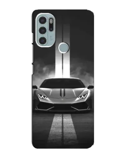 Чехол для Motorola MOTO G60s с картинкой «Lamborghini симметрия дорог»