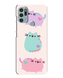 Чохол для Motorola MOTO G60s з картинкою «Pusheen тріо» Чохол для Motorola MOTO G60s з картинкою «Pusheen тріо»