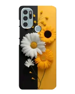 Чехол для Motorola MOTO G60s с картинкой «Подсолнух и ромашка» Чехол для Motorola MOTO G60s с картинкой «Подсолнух и ромашка»