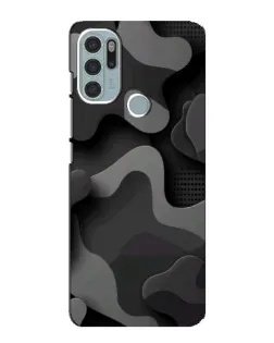 Чехол для Motorola MOTO G60s с картинкой «Темный абстрактный камуфляж»