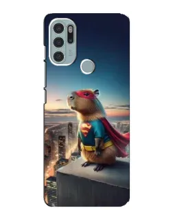Чехол для Motorola MOTO G60s с картинкой «Капи-мен супергерой»