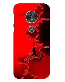 Чехол для Motorola MOTO G7 Play с картинкой «Jordan Red Smoke»