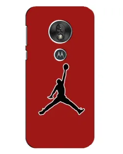 Чехол для Motorola MOTO G7 Play с картинкой «Jordan Red Back»