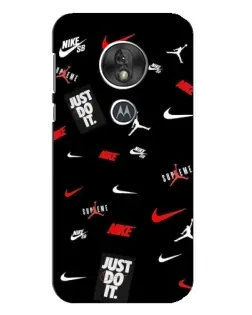 Чехол для Motorola MOTO G7 Play с картинкой «Nike Mix Pattern»
