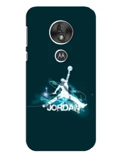 Чехол для Motorola MOTO G7 Play с картинкой «Jordan Blue Fire»
