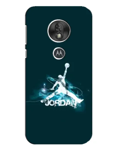Чехол для Motorola MOTO G7 Play с картинкой «Jordan Blue Fire» Чехол для Motorola MOTO G7 Play с картинкой «Jordan Blue Fire»