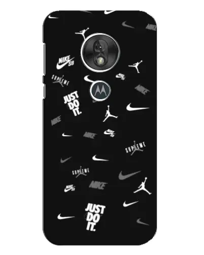 Чехол для Motorola MOTO G7 Play с картинкой «Nike Black Pattern» Чехол для Motorola MOTO G7 Play с картинкой «Nike Black Pattern»