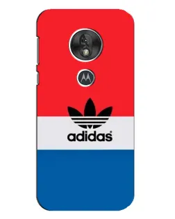 Чехол для Motorola MOTO G7 Play с картинкой «Ретро блоки Adidas»