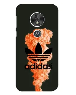 Чехол для Motorola MOTO G7 Play с картинкой «Оранжевый дым Adidas»