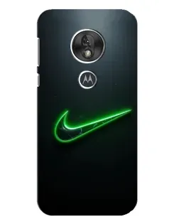 Чехол для Motorola MOTO G7 Play с картинкой «Неоновый контур Nike»