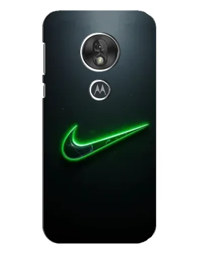 Чехол для Motorola MOTO G7 Play с картинкой «Неоновый контур Nike»
