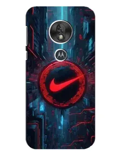 Чехол для Motorola MOTO G7 Play с картинкой «Техногенный стиль Nike» Чехол для Motorola MOTO G7 Play с картинкой «Техногенный стиль Nike»