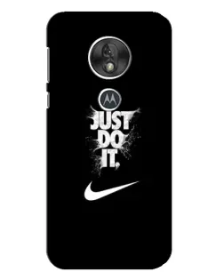 Чехол для Motorola MOTO G7 Play с картинкой «Текстовый принт Nike» Чехол для Motorola MOTO G7 Play с картинкой «Текстовый принт Nike»