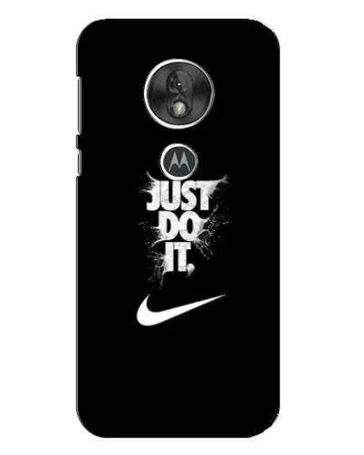 Чехол для Motorola MOTO G7 Play с картинкой «Текстовый принт Nike»