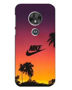 Чехол для Motorola MOTO G7 Play с картинкой «Nike на закате солнца» Чехол для Motorola MOTO G7 Play с картинкой «Nike на закате солнца»