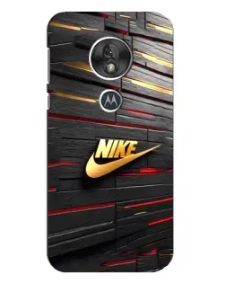 Чехол для Motorola MOTO G7 Play с картинкой «Золотой Nike на металле» Чехол для Motorola MOTO G7 Play с картинкой «Золотой Nike на металле»