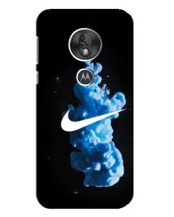 Чехол для Motorola MOTO G7 Play с картинкой «Nike и синий дым» Чехол для Motorola MOTO G7 Play с картинкой «Nike и синий дым»