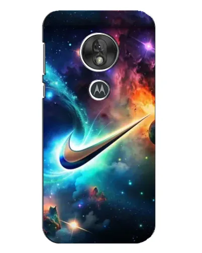 Чехол для Motorola MOTO G7 Play с картинкой «Космический Nike Swoosh»