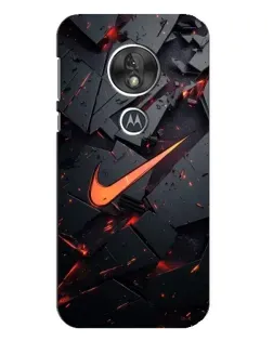 Чехол для Motorola MOTO G7 Play с картинкой «Nike — эффект разломов» Чехол для Motorola MOTO G7 Play с картинкой «Nike — эффект разломов»