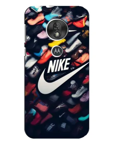 Чехол для Motorola MOTO G7 Play с картинкой «Коллекция кроссовок Nike»
