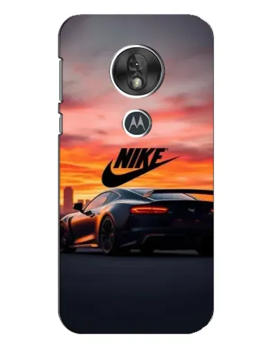 Чехол для Motorola MOTO G7 Play с картинкой «Nike и суперкар»