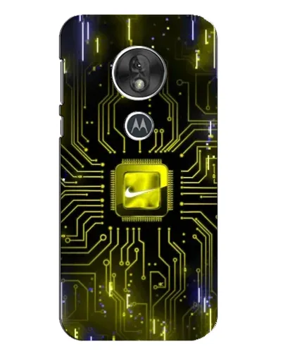 Чехол для Motorola MOTO G7 Play с картинкой «Nike — золотая искра»