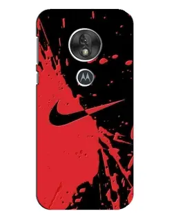 Чехол для Motorola MOTO G7 Play с картинкой «Красные брызги Nike» Чехол для Motorola MOTO G7 Play с картинкой «Красные брызги Nike»