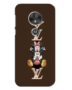 Чехол для Motorola MOTO G7 Play с картинкой «LV и Микки Маус»