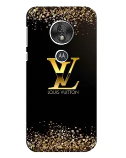Чехол для Motorola MOTO G7 Play с картинкой «LV — золотые искры»