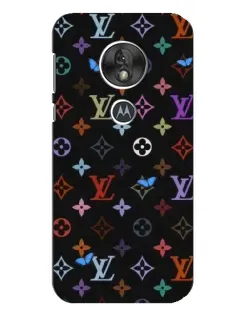 Чехол для Motorola MOTO G7 Play с картинкой «Цветная монограмма LV»