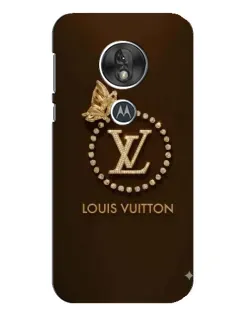 Чехол для Motorola MOTO G7 Play с картинкой «LV — золотая печать»