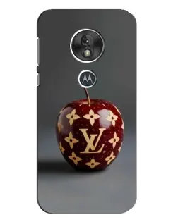 Чехол для Motorola MOTO G7 Play с картинкой «Красное яблоко LV»