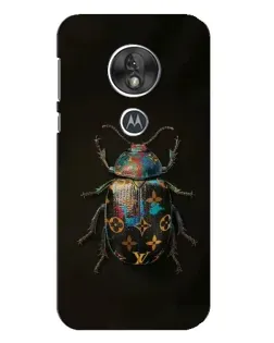 Чехол для Motorola MOTO G7 Play с картинкой «LV — мраморный принт»