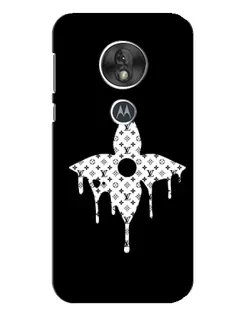 Чехол для Motorola MOTO G7 Play с картинкой «Цветочная монограмма»
